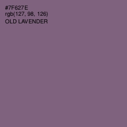 #7F627E - Old Lavender Color Image